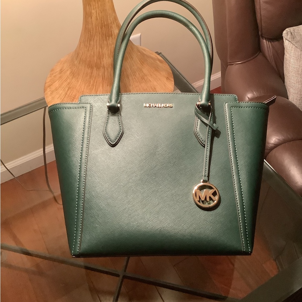 Michael Kors Forest Green Satchel
